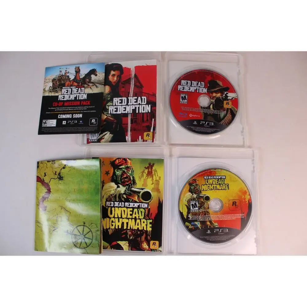 2 games: Red Dead Redemption + Undead Nightmare (Sony PlayStation 3) complete